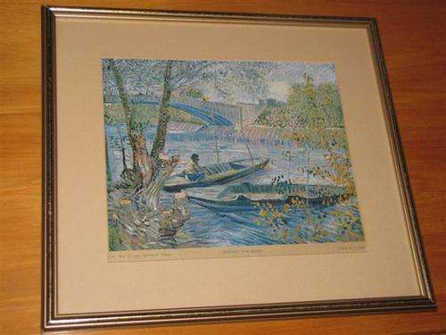 Vincent van Gogh print in frame - Vissen in de Lente