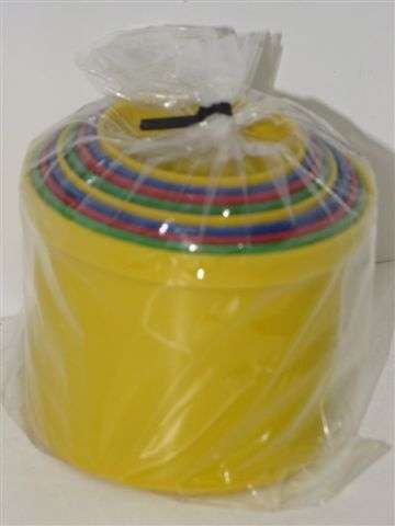 Plastic stacking cups - set of 9