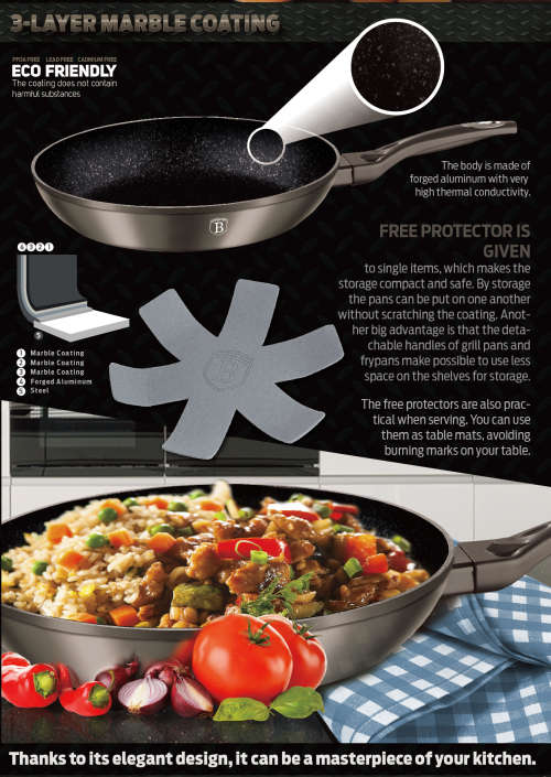 BH-1230 Frypan 24 cm, Carbon Metallic Line