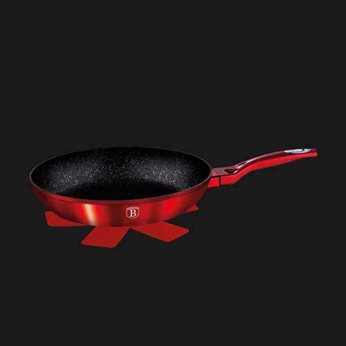 BH-1252 Frypan 24 cm, Burgundy Metallic Line