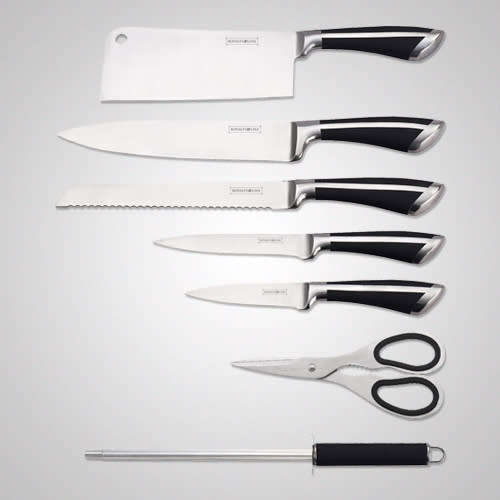 8 Pcs Stainless Steel Knife Set with Rotating Stand RL-KSS RL-KSS700