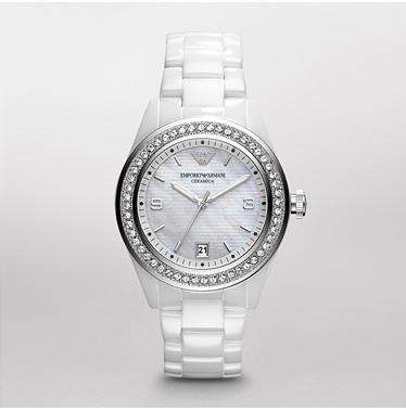 ***New Emporio Armani Woman's ceramic watch AR1426