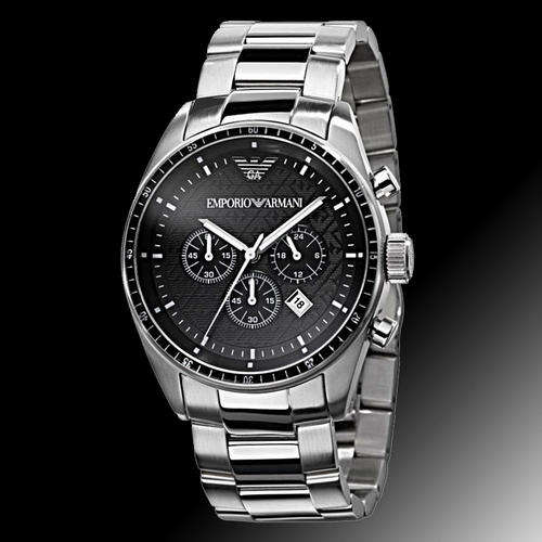 RED HOT " Emporio armani sports chronograph black men AR0585