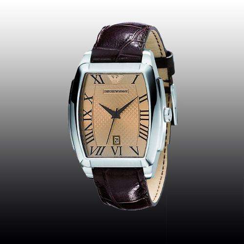 Emporio Armani Men's Classic Brown Leather Watch AR0934