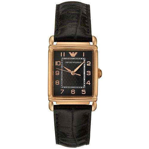 *** XMAS GIFT *** Emporio Armani Women's AR0454 Black Leather Watch!! RETAIL R4399.99