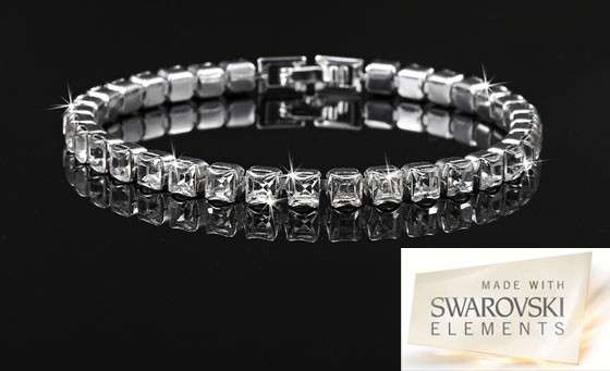10K White Gold Filled Fashion generous new A+++zircon bracelet