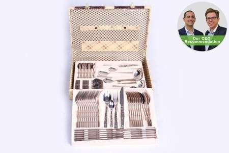 ******Hoffmayro 18/10 Stainless Steel 72-Piece Cutlery in Briefcase***