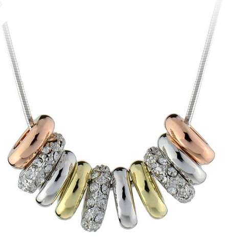 10 lucky Ring Swarovski Elements Crystal Necklace