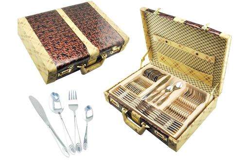 ******Hoffmayro 18/10 Stainless Steel 72-Piece Cutlery in Briefcase***