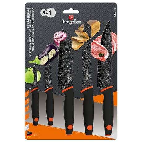 Berlinger Haus 5 pcs knife set, Granit Diamond Line, BH-2305