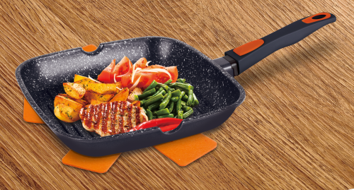 BERLINGER HAUS GRANIT DIAMOND LINE 28CM MARBLE COATING GRILL PAN