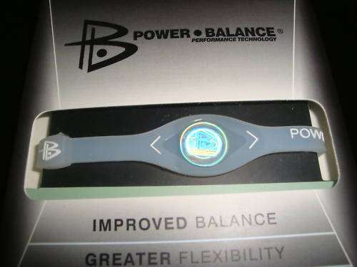 POWER BALANCE BRACELET SMALL CLEAR with WHITE****