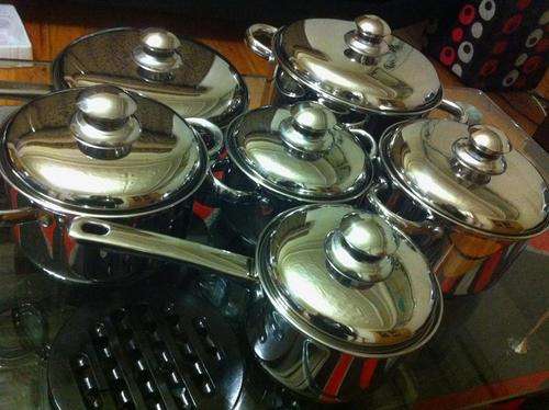 *****NEW ARRIVAL NEW STYLE 13PCS COOKWARE SET*** HEAVY POTS**