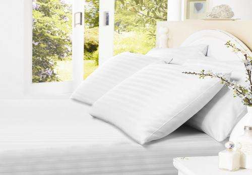 New Arrivals 6 piece Queen SIZE SEXY Striped WHITE SATIN SHEET SET
