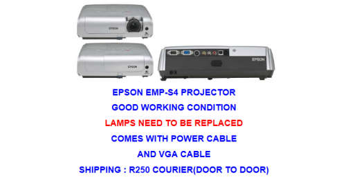 EPSON EMP-S4 PROJECTOR AND VGA CABLE ( PLEASE READ)