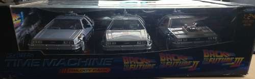 Back to the Future Trilogy Pack of Delorean Time Machines