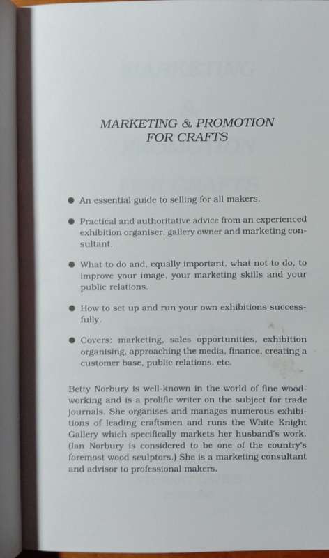 Betty Norbury- Marketing and promotion for crafts