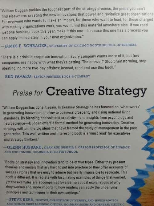 Creative strategy- A guide for innovation: William duggan