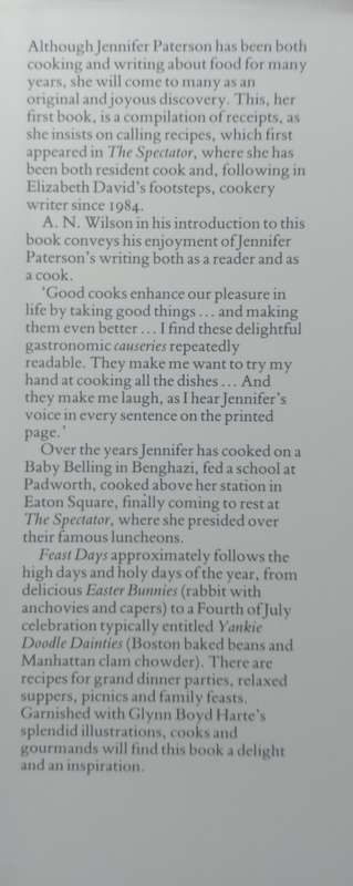 Jennifer Paterson: Feast days