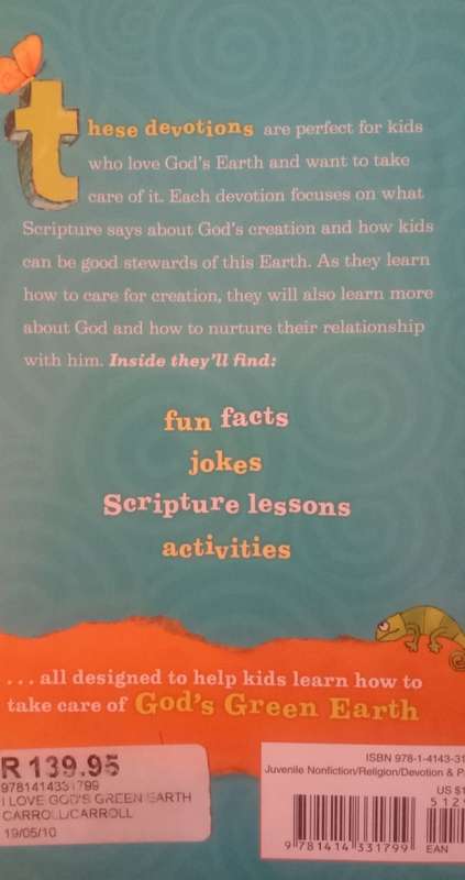 Michael and Caroline Carroll : I love God`s green Earth
