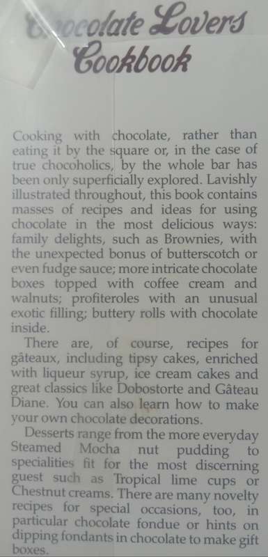 Audrey Ellis : Chocolate lovers cookbook