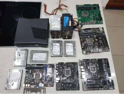 BULK LOT - Motherbaords + Xbox + Hdds + PSUs - For Repairs/Spares