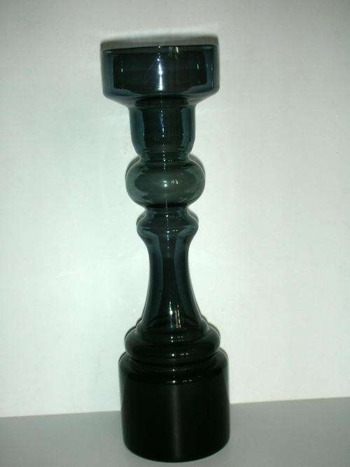 Pompadour Glass Candle Holder/Vase Possibly Finnish