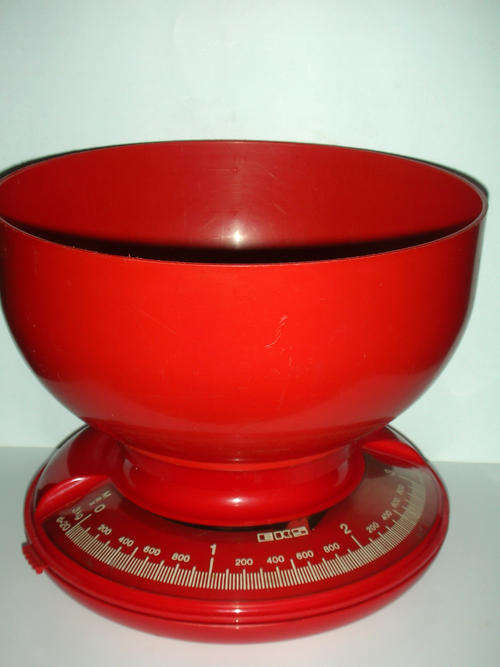 Retro Red Swedish Kitchen Scale