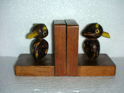 Art Deco Nutbird Bookends