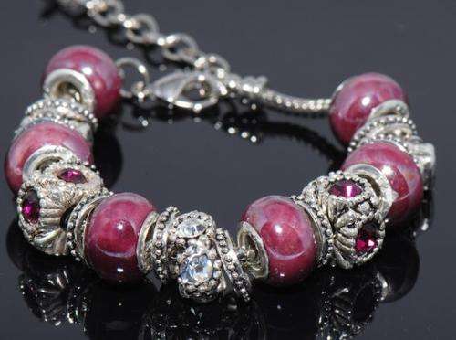 Must Have!! Mauve Pandora Style Bracelet