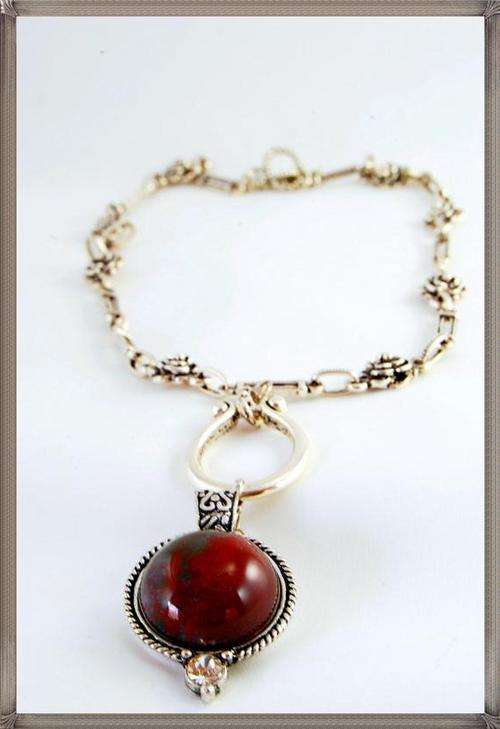 Summer Sale!! Beautiful semi precious Jasper Necklace