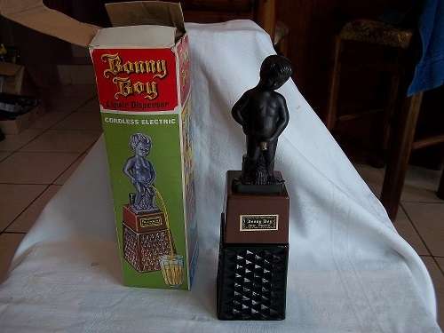 Retro 1950s "Bonny Boy" Liquor Dispenser with original box - working