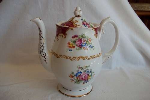 Vintage Royal Albert Canterbury coffee pot and lid