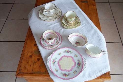 Large lot of vintage Royal Albert tea items for 1 bid