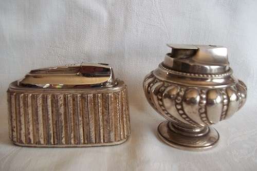 2 Vintage Ronson table top lighters for 1 bid
