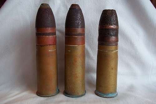 3 Decommissioned Boer War Pom Pom shells for 1 bid
