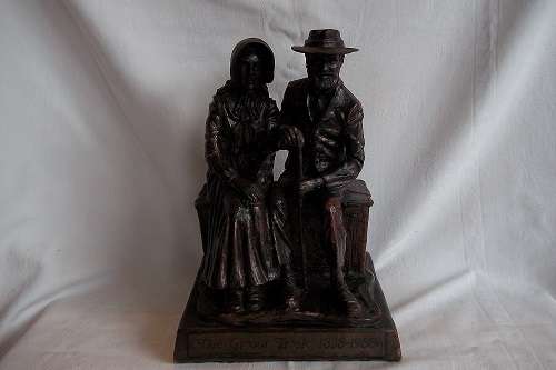 Limited numbered moulding of sculpture "Groot Trek 1838-1988" - signed Phil Potgieter
