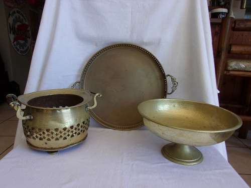 3 Lovely old brass items for 1 bid