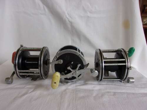 3 x Vintage Penn 49 Super Mariner reels for 1 bid