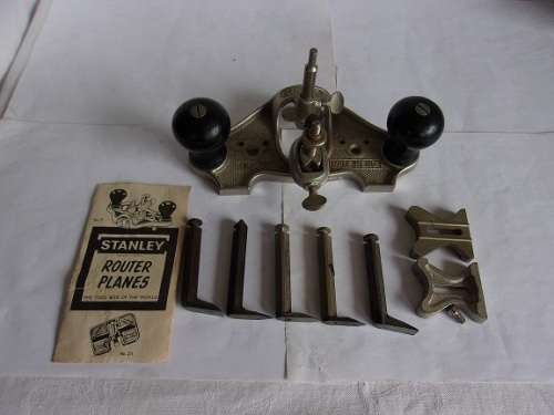 Vintage Stanley Router Plane No. 71 with 6 cutters & 2 adjustable fences