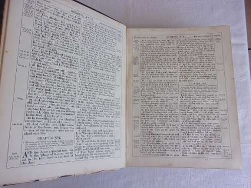Antique leather bound family Bible
