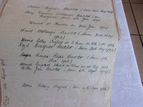 Antique leather bound family Bible