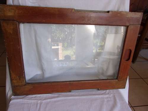 2 Vintage SAR compartment windows with etched springbok head & 2 framed train prints