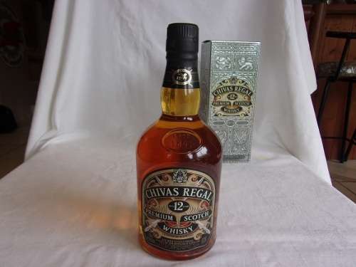 Bottle of Chivas Regal 750ml 12 year whisky in box - full/sealed/box