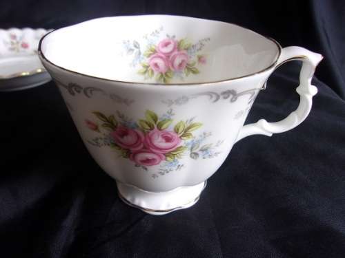Lovely mixed Royal Albert tea trio