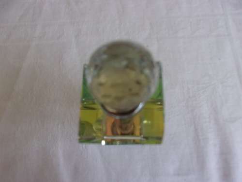 2 Lovely vintage faceted clear glass perfume bottles for 1 bid