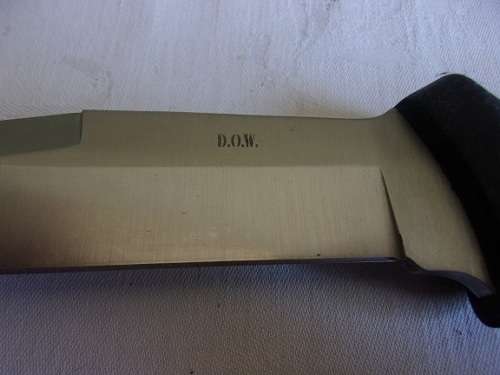 A D.O.W. hunting knife and small Pakistani dagger for 1 bid