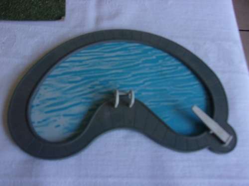 Part vintage Bachmann HO 2562 Scenic Classics Swimming Pool and Landscaping Kit in box