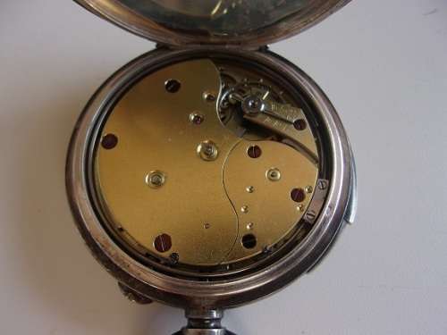 Antique .935 silver Repeater Swiss Made (Omega?) pocket watch examined by J.W. Benson