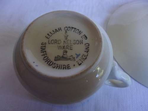 Vintage 4 piece Elijah Cotton Ltd Peter Rabbit Alphabet children's ceramic eating set